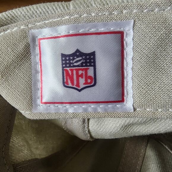 Los Angeles Rams Baseball Cap Embroidered Logo Adjustable Strap Tan Adult - Picture 8 of 9